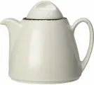 Чайник Steelite Чакоул Дэппл 350мл, фарфор, белый-черный