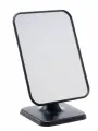 Зеркало настольное DEWAL Pro, 15,3х20 см, прямоугольное, одностороннее, пластик, черное