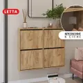 Обувница Letta Сити, подвесная, ЛДСП, 4 отделения, модульный дизайн