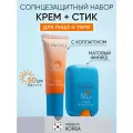 LIMONI Набор солнцезащитных средств Aqua Sun (Солнцезащитный крем для лица и тела 25 мл + солнцезащитный стик 16.5 гр)