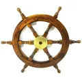Штурвал судовой, 30 дюймов (60х60х 4.5см), дерево/ палисандр. Индия