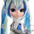 Кукла Pullip Vocaloid Snow Miku, Hatsune Miku, снег, P-037, коллекционная, с закрывающимися глазами, пластик/винил