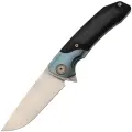 Складной нож Maxace Goliath Black, сталь Bohler K110, рукоять G-10/синий больстер