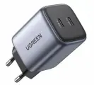 Зарядное устройство UGREEN CD294 (90573) Nexode 45W USB-C+USB-C PD GaN Fast, быстрая зарядка, серое