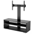 Стойка для телевизора с кронштейном Holder Alteza TV-42110, 32-65, закаленное стекло, черный