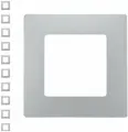 Рамка Legrand Etika одноместная универсальная алюминий (комплект из 10 шт)