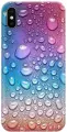 Силиконовый чехол на Apple iPhone Xs / X / Эпл Айфон Икс / Икс Эс с рисунком Множество капель