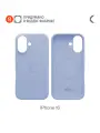 Силиконовый чехол COMMO Shield Case для Apple iPhone 16 с поддержкой беспроводной зарядки, Васильковый
