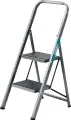 СИБИН 2 ступени, 46 см, c широкими обрезиненными ступенями, стальная стремянка (38807-02)