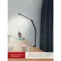 Лампа для школьника. Светильник настольный светодиодный PLUS ССC-02Ч 15Вт 3000-6500К 600Лм USB, с адаптером, струбц черный IN HOME