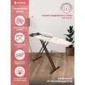 Гладильная доска InHome складная с розеткой и подставкой для утюга/парогенератора INHSK/2, 123х46 см, Доброе утро