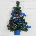 Декоративная елка пластиковая Зимнее волшебство 45 см, настенная, синий (705181)