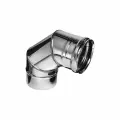 Угол дымохода ф150 мм 90 гр нерж0,8мм