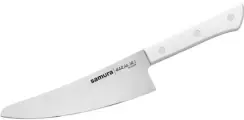 Нож кухонный поварской Шеф малый Samura HARAKIRI белая рукоять 16,6 см (SHR-0083W/K)