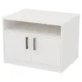 Тумба Меб-фф Тумба для оргтехники ТДО-24+С-17МВ цвет Белый 80/60/60 см