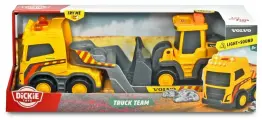Грузовик Volvo 32 см и погрузчик 9 см, свет/звук Dickie Toys