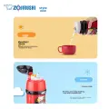 ZO JIRUSHI Children's Insulated Cup, Large Capacity, Portable Water Bottle for Elementary School Students, Dual-Use Cup, 450ml, SCZT45-RZ