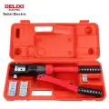 DELIXI Electric Manual Hydraulic Crimping Pliers, Labor-Saving Terminal Crimper for Copper And Aluminum Terminals, 10-120 Square Mm