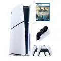 PS5 (ПС5) Игровая приставка Sony PlayStation 5 Slim disc + 2-й геймпад + зарядное + игра Hogwarts