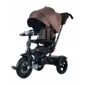 Велосипед-коляска трехколесный с ручкой Tech Team Luxury коричневый