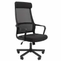 Офисное кресло Chairman CH 590, сетка, ткань, черное, до 120 кг