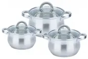 Набор кастрюль Bekker BK-1607 6 пр. серебристый