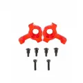 Алюминиевые поворотные кулаки для Remo Hobby 1/16, металл, тюнинг (2 шт) - A2507 Red