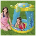 Детский бассейн с навесом Морская Черепашка 109*104*96 см, надувное дно, Bestway, 52219