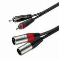 ROXTONE RACC190/6 Аудиокабель, (2 x RCA 2 x XLR male 3P), AC010, 6м