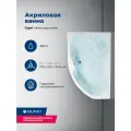 Акриловая ванна Aquanet Capri 170x110 L. Комплект 3 в 1: ванна с каркасом и лицевой панелью