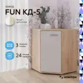 Комод Нк-мебель FUN угловой КД-5 Дуб Сонома/Белый 71336959
