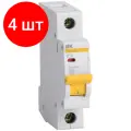 Комплект 4 штук, Выключатель автоматический IEK ВА47-29 1п 16А B 4.5кА MVA20-1-016-B