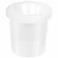 Стакан-непроливайка Пифагор, 75мл, прозрачный, белая крышка (191309), 50шт.