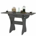 Стол раскладной с ящиком Гранд Кволити 6-02.120ТМ цвет графит, 120(60)х57х75 см.