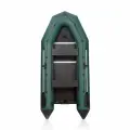Моторная лодка ПВХ Тайга-320-М с натяжным дном, без киля, сварные швы, трехместная, зеленый цвет