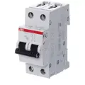 S202 C1 Автоматический выключатель 2-полюсный, 1А, 6кА (хар-ка C) ABB, 2CDS252001R0014