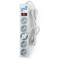 Сетевой фильтр Power Cube SPG-B-10, 5 розеток, с/з, 10А / 2200 Вт 5 3 м 0.75 кв. мм 324 мм 52 мм 41 мм серый
