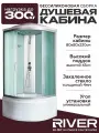 Душевая кабина River DESNA XL (80x80) высокий поддон, стекло матовое, универсальная