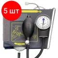 Комплект 5 штук, Тонометр механический LITTLE DOCTOR LD-71А встроен стетоскоп, манжета25-36см