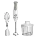 Блендер погружной Василиса ВА-313A, с измельчителем и венчиком, белый с серым