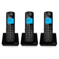 Радиотелефон Alcatel S230 Trio BLACK ( 3 трубки в комплекте, цв. чёрный )