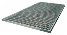 Прессованный решетчатый настил Р 33х11/20х2 Zn 800/1200 мм