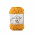 Пряжа для вязания Milk Cotton Artland 4 мотка (100 м, 50 гр), цвет 34 горчица