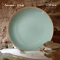 Тарелки набор 4шт 27см Stone green керамика, тарелка обеденная для вторых блюд на четыре персоны
