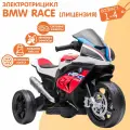 Детский Электромотоцикл NovaKIDS Трицикл BMW RACE, красный (лицензия) педаль газа