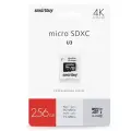 Карта памяти Smartbuy micro SDXC 256Gb Pro UHS-I U3 + ADP (90/70 Mb/s)