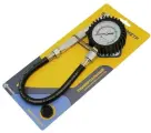 Компрессометр универсальный (бензиновый двигатель) манометр в резиновом чехле, блистер