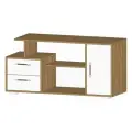 Тумба под телевизор Лацио, ширина 120 см, вотан/белый, 120х44х58 см