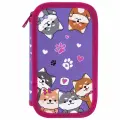 Упаковка 3 шт. Пенал юнландия, 2 отделения, картон с эффектом soft-touch, 19х11 см, Best fellows, 273497