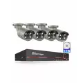 Система видеонаблюдения Techage 608GP-AI-40, 8 камер, 1 ТБ HDD, IP66